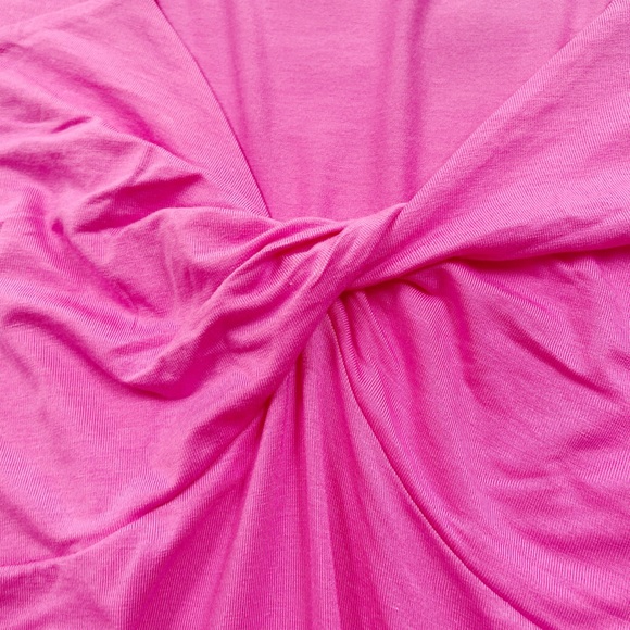 [Isabel Maternity] NWT pink twist front tee womens maternity medium - Picture 2 of 9